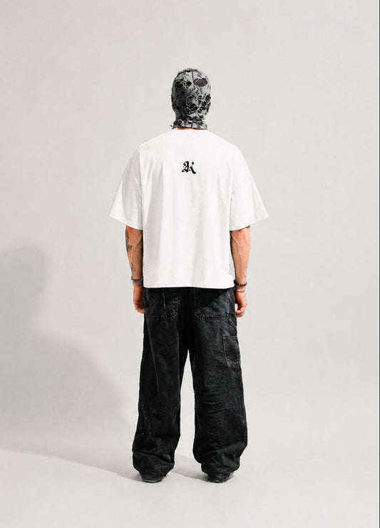 WHITE NOT NOW BOX-FIT TEE