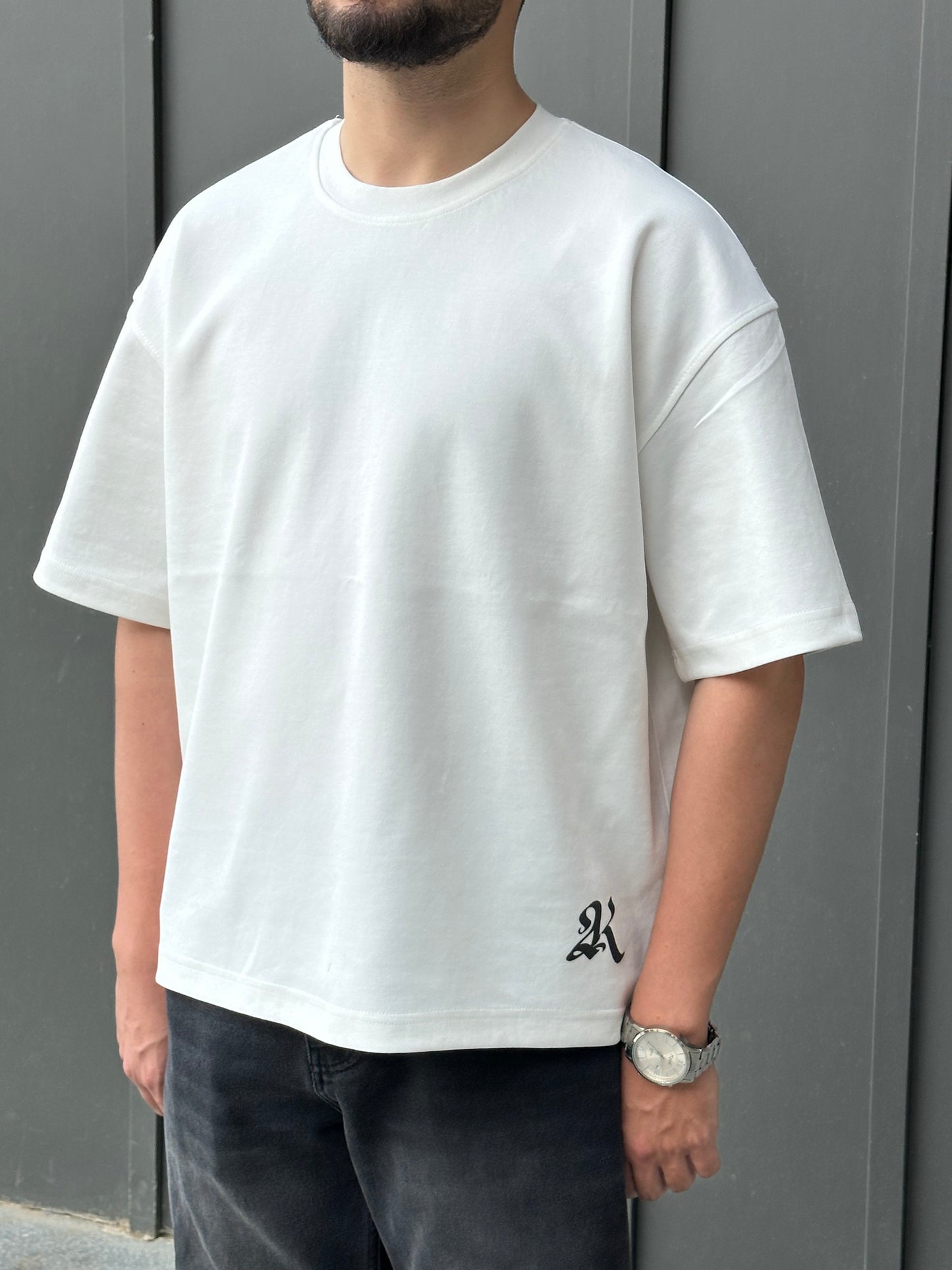 WHITE CHATGPT BOX-FIT TEE