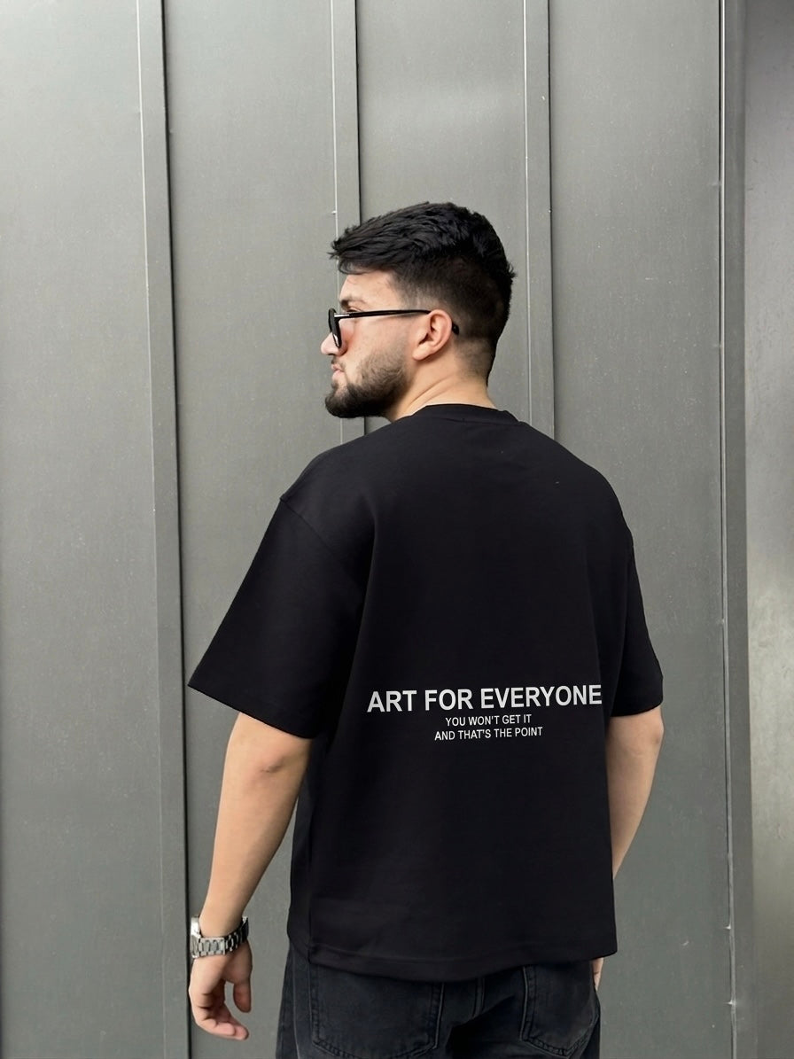 BLACK ARTY BOX-FIT TEE