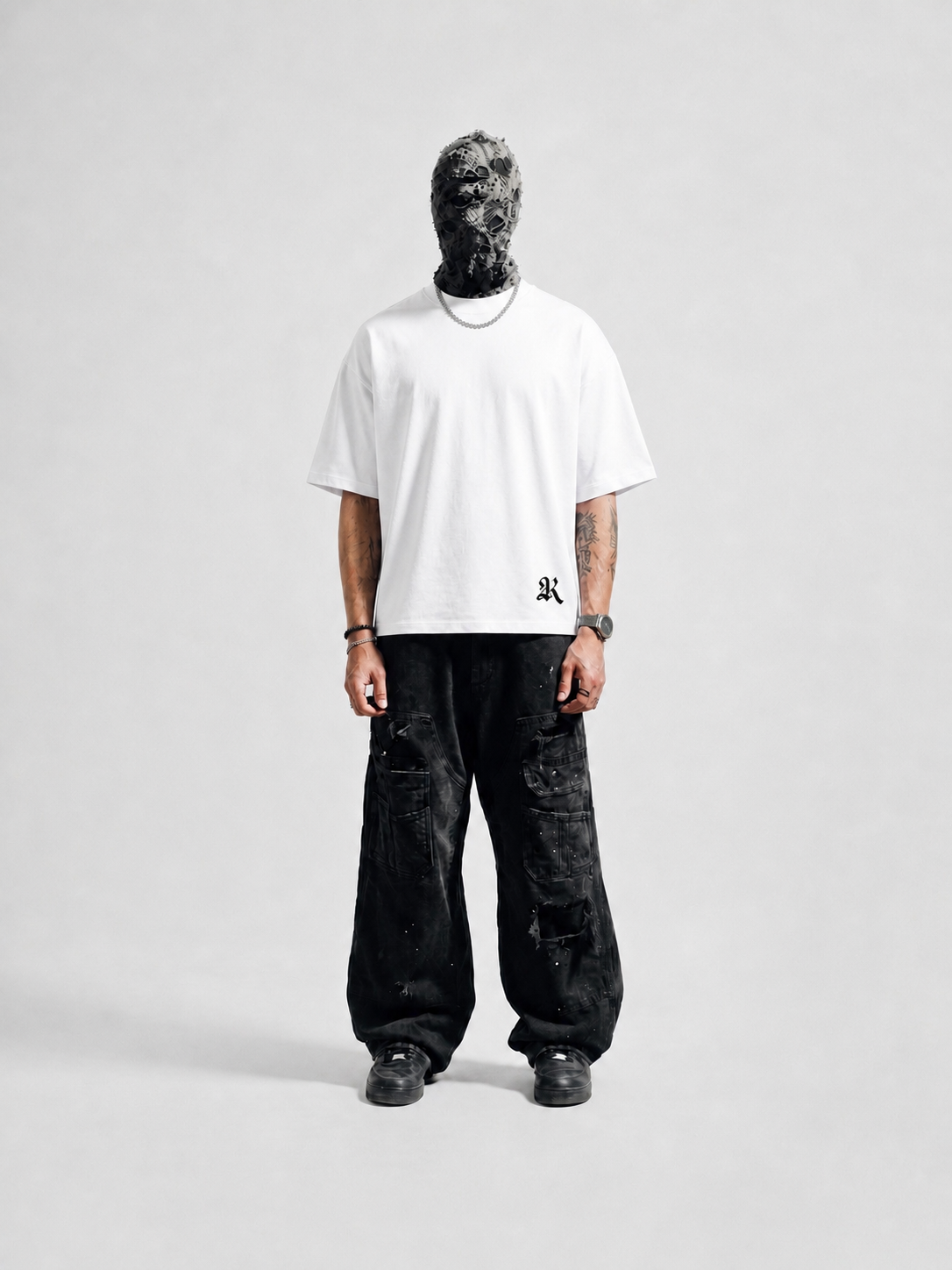WHITE CHATGPT BOX-FIT TEE