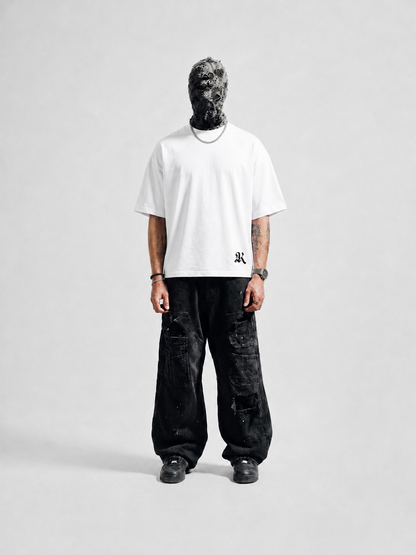 WHITE CHATGPT BOX-FIT TEE