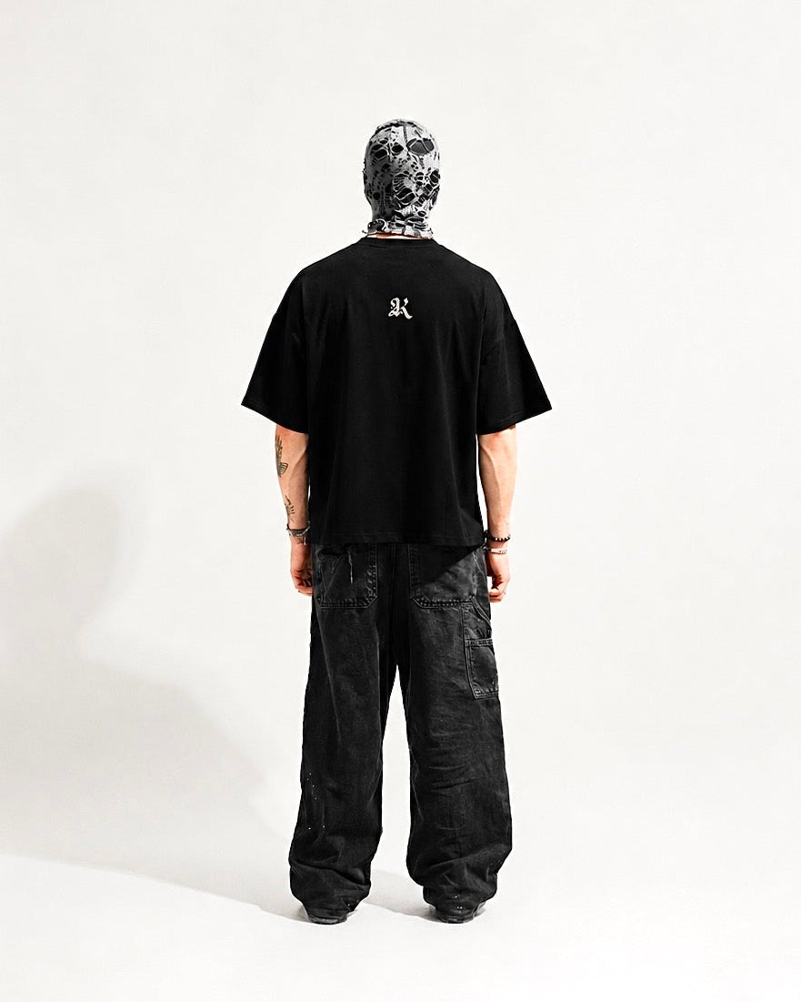 BLACK NOT NOW BOX-FIT TEE