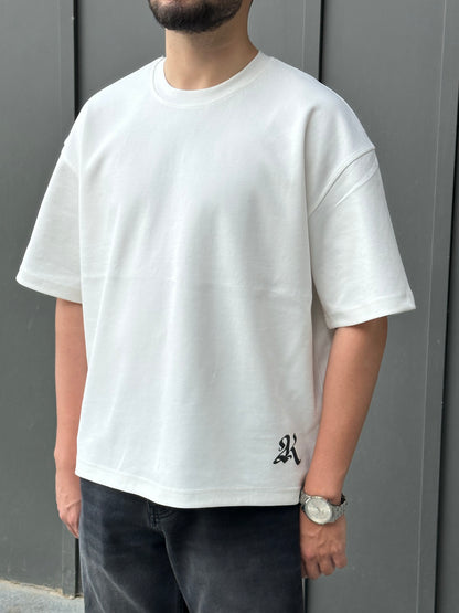 WHITE CHATGPT BOX-FIT TEE
