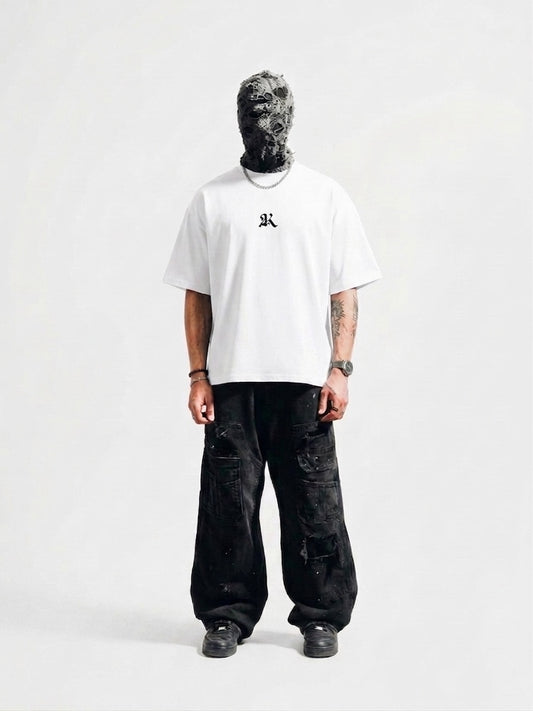 WHITE FEARLESS BOX-FIT TEE