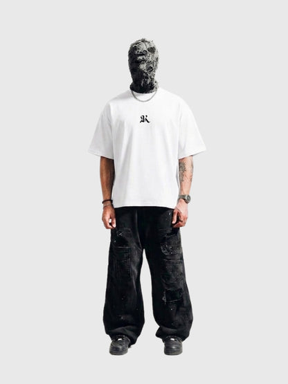 WHITE ARTY BOX-FIT TEE
