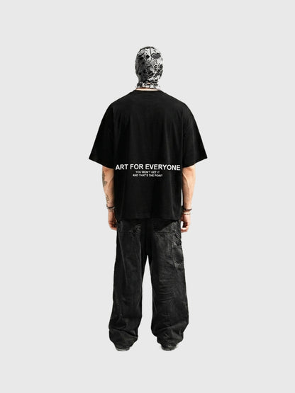 BLACK ARTY BOX-FIT TEE