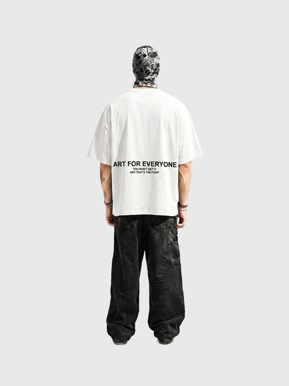 WHITE ARTY BOX-FIT TEE