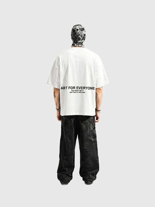 WHITE ARTY BOX-FIT TEE