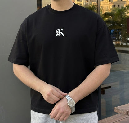 BLACK ARTY BOX-FIT TEE