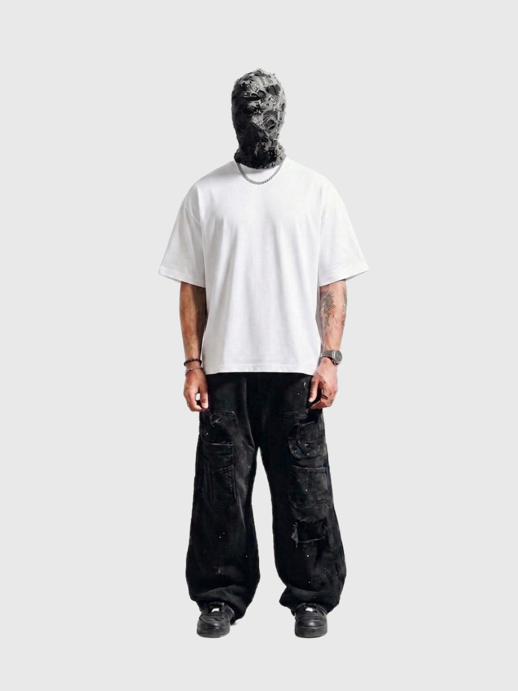 WHITE BASIC BOX-FIT TEE
