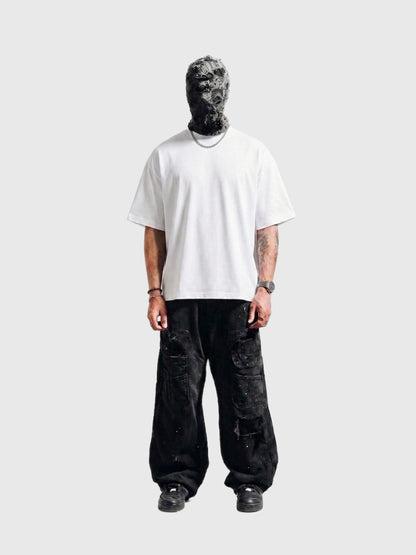 WHITE BASIC BOX-FIT TEE