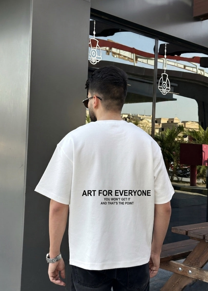 WHITE ARTY BOX-FIT TEE