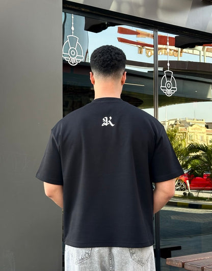 BLACK SURVIVOR BOX-FIT TEE